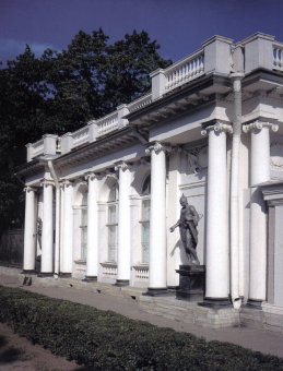 One of the Anichkov Palace's Pavillions alongside Nevsky Prospekt