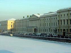 Library building seen from the Anichkov Most.