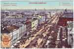 Similar to the last image, showing ant-like people going about their business on Nevsky around 1907