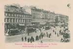 Nevsky postcard 072 is another view of Dom Schroder from across the street by the corner of the library