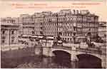Postcard44 is a view of Sadovaya corner in the rain