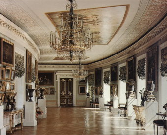 Inside the south facing Picture Gallery, Pavlovsk Palace
