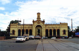 The former Warsaw Railway station c1858