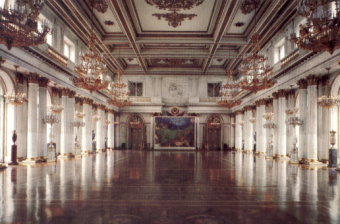 Looking down the St. George Hall